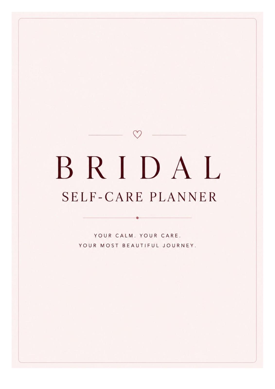 🎁 FREE BONUS – Bridal Self Care Planner
