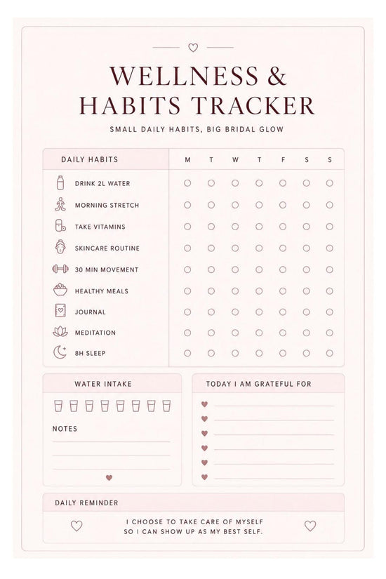 🎁 FREE BONUS – Bridal Self Care Planner